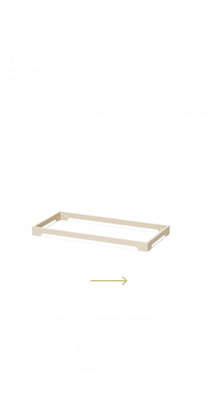 …oder kombiniere das Schrankmodul mit dem Untergestell…